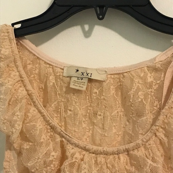 Forever 21 Blush Metallic Sleeveless Blouse - Picture 3 of 4